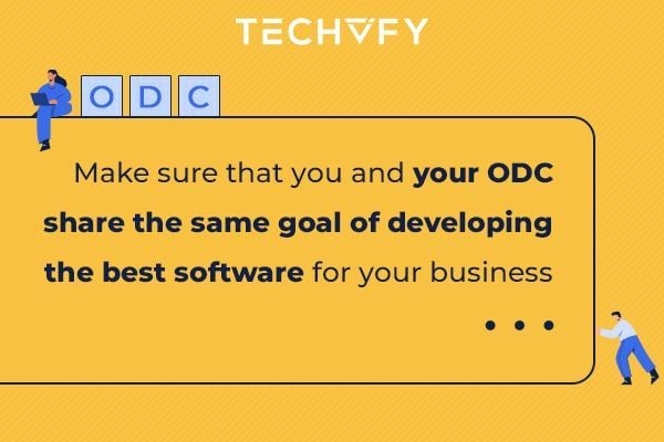 Offshore development team meeting