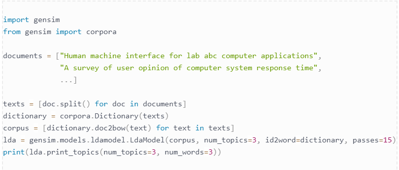 natural language processing python example