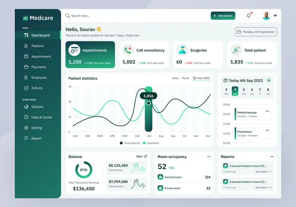 Navigating the Complexities of Healthcare: Hospital Management System Development