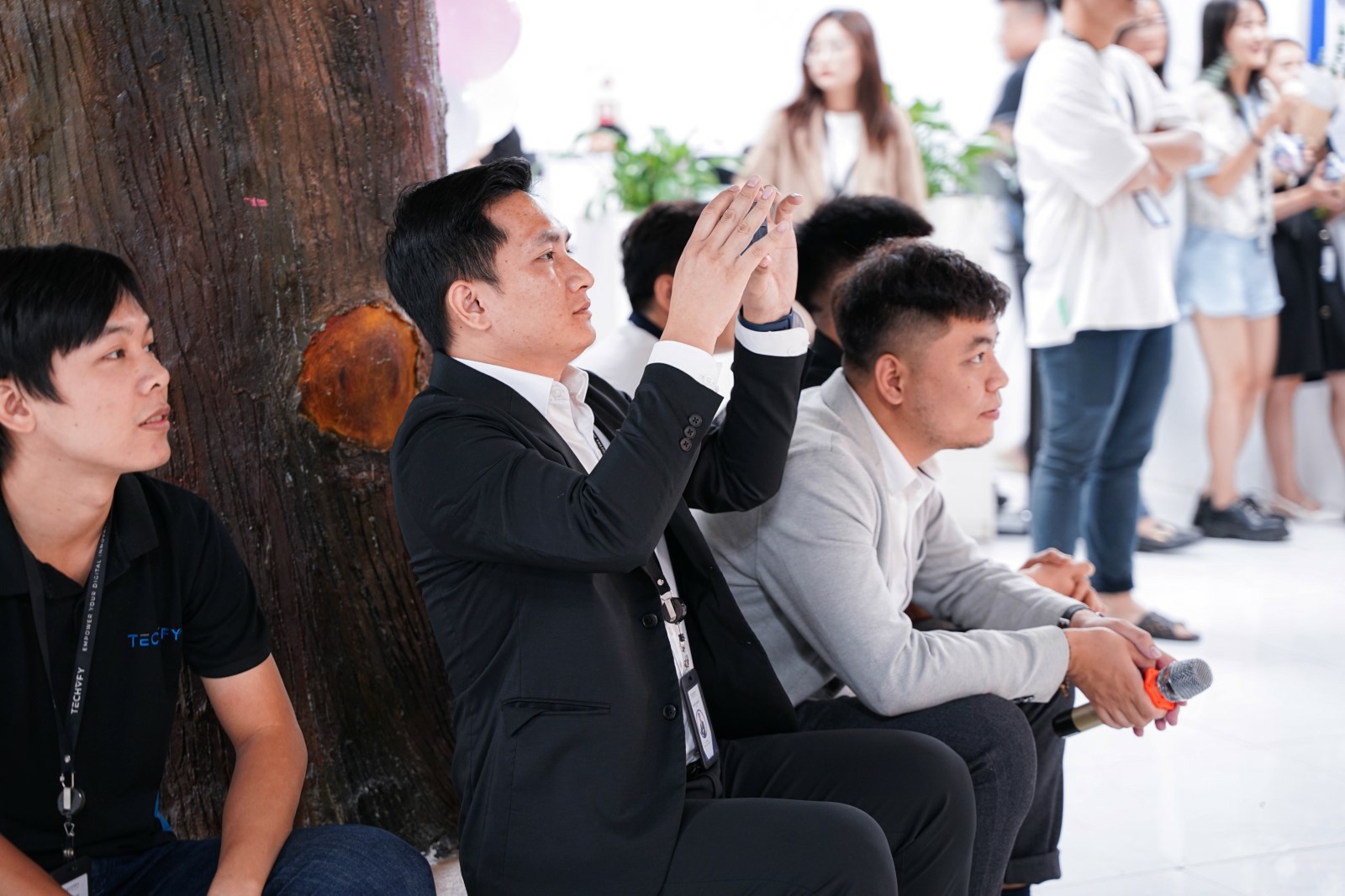 TECHVIFY team enjoying event