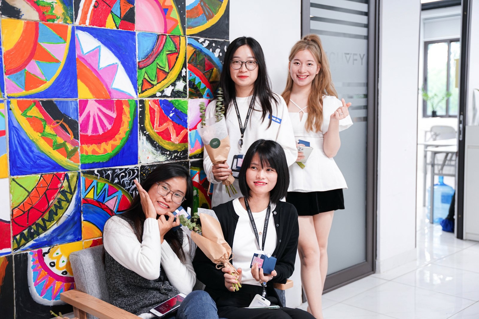 Smiling TECHVIFY employees