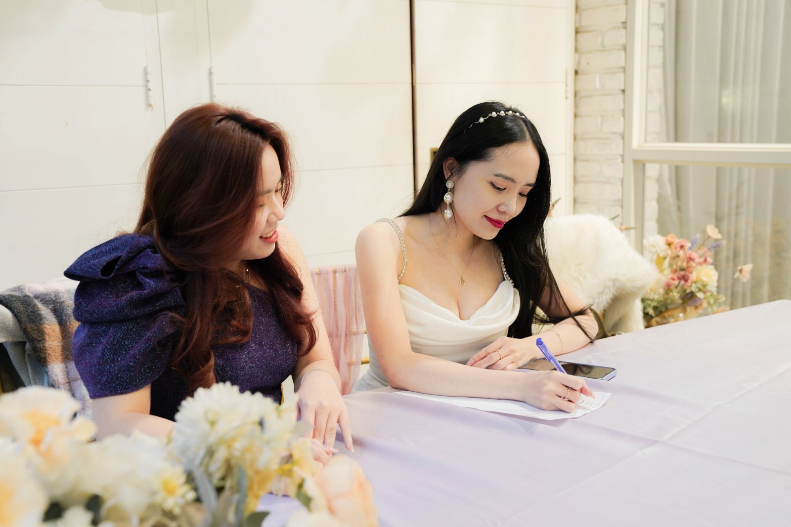 Employees enjoying the Year End Party