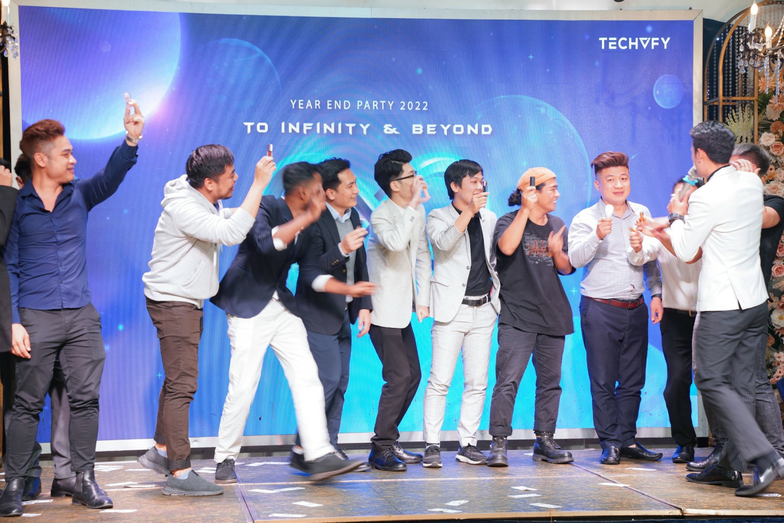 Game session at the party